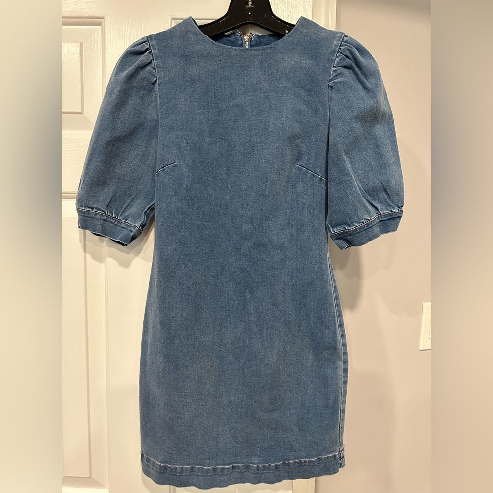 Aqua Denim Dress